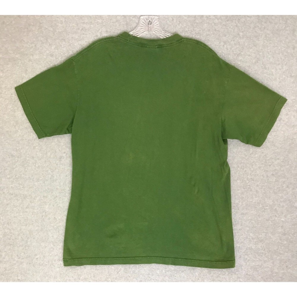 The North Face Shirt Mens Medium Green Standard Fit Short Sleeve Tee 100% Cotton - Picture 3 of 6